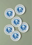 Hermia Set de Platos de Postre Multicolor (6 Piezas) de Porcelana DNR0051